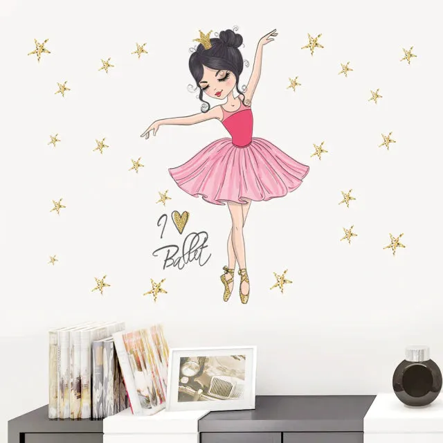 Stickers Chambre Fille Danseuse