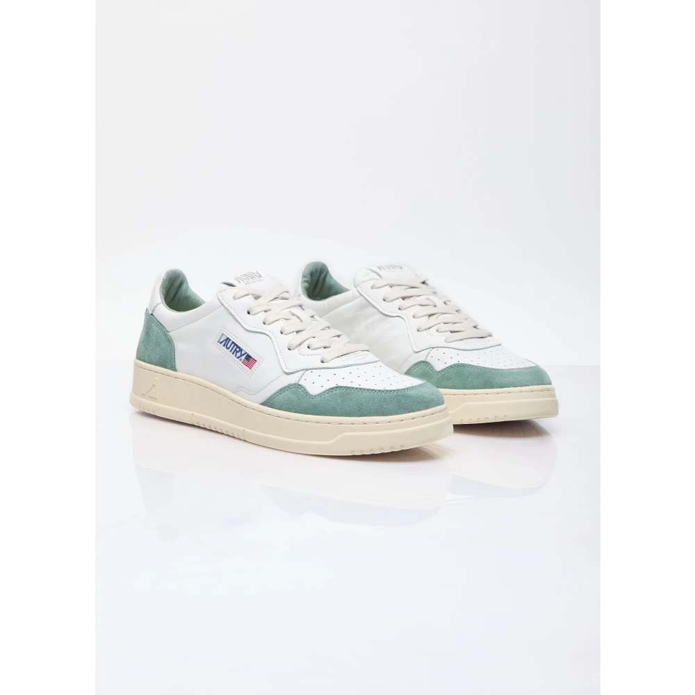 Suede Panel Low Top Sneakers