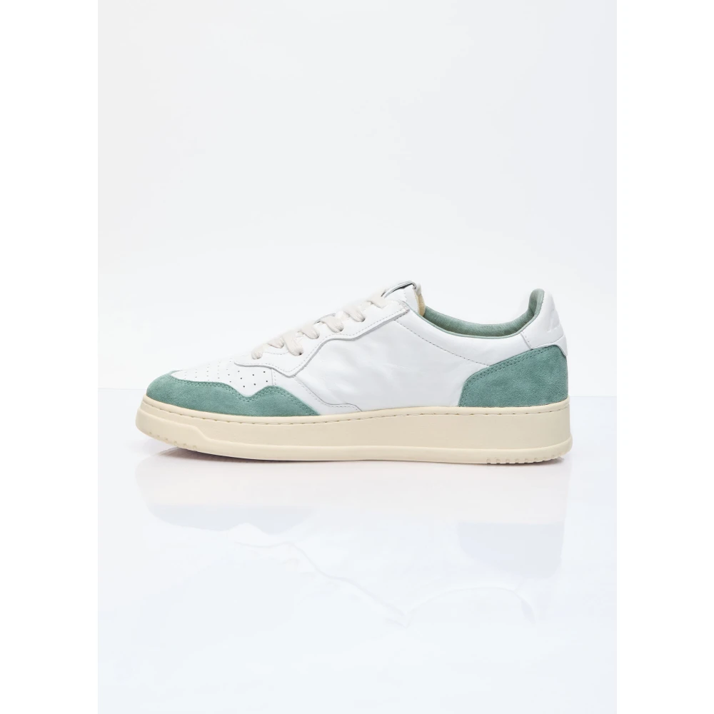 Suede Panel Low Top Sneakers