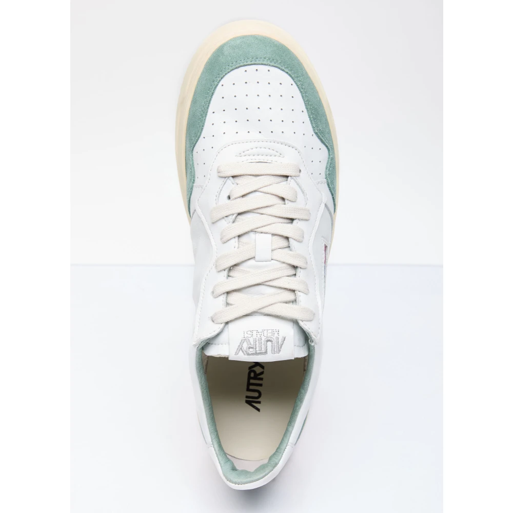 Suede Panel Low Top Sneakers