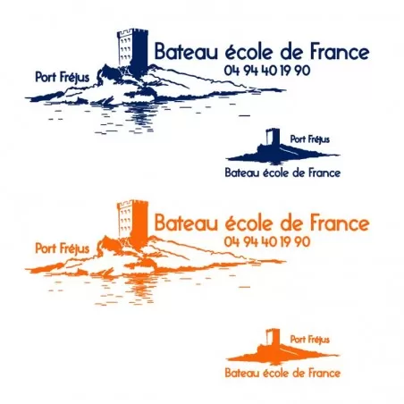 T-Shirt BATEAU ECOLE DE FRANCE - Pack