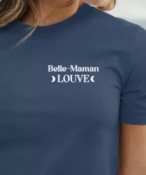 T-Shirt Belle-Maman Louve lune coeur Pour femme