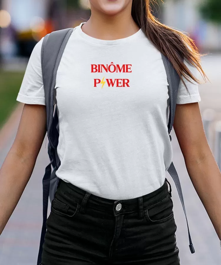 T-Shirt Binôme Power Pour femme