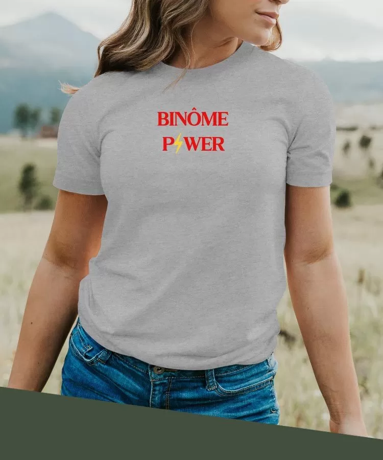 T-Shirt Binôme Power Pour femme