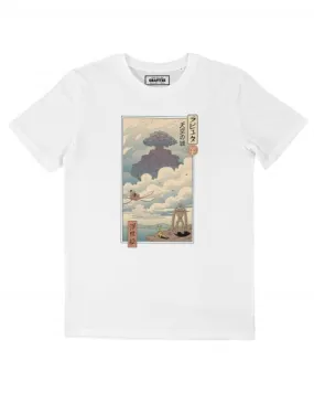 T-shirt Chateau Dans Le Ciel Ukiyo-E - Estampe Miyazaki | Grafitee