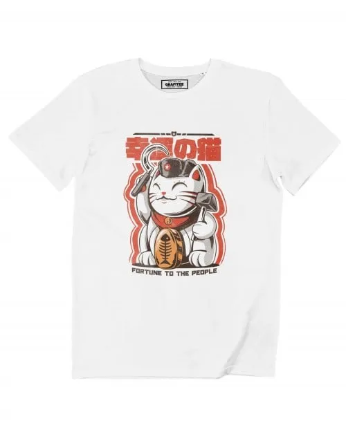 T-shirt Chatuniste - Chat Japonais Humour Communisme | Grafitee