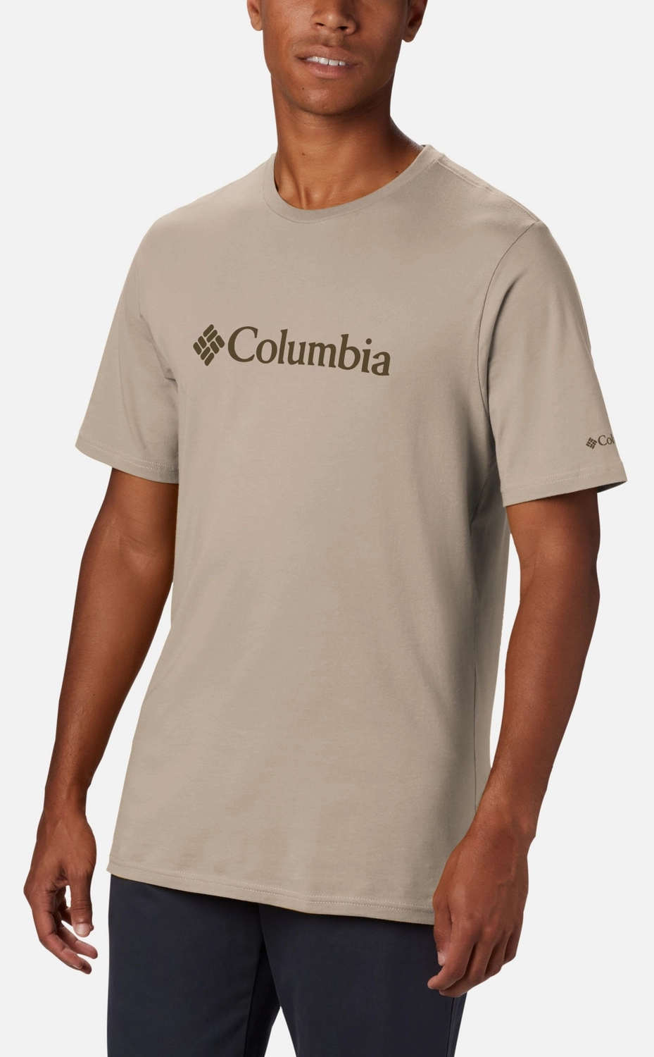 T-Shirt Columbia CSC Basic Logo Short Sleeve Ancient Fossil Homme