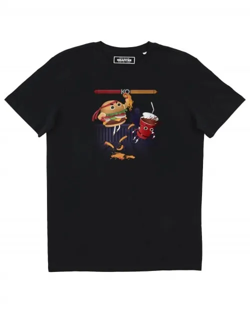 T-shirt Combo Breaker - Combat entre burger vs. soda | Grafitee