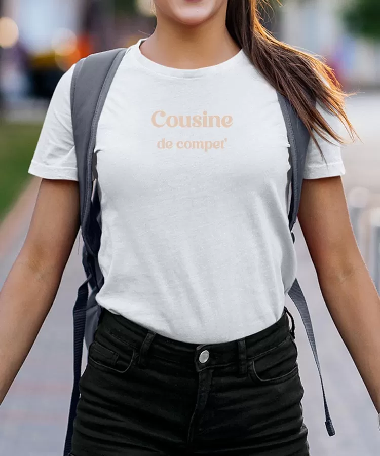 T-Shirt Cousine de compet' Pour femme