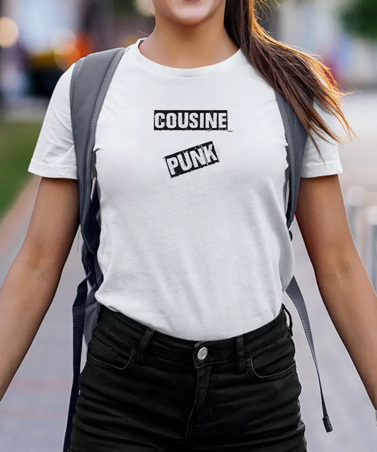 T-Shirt Cousine PUNK Pour femme