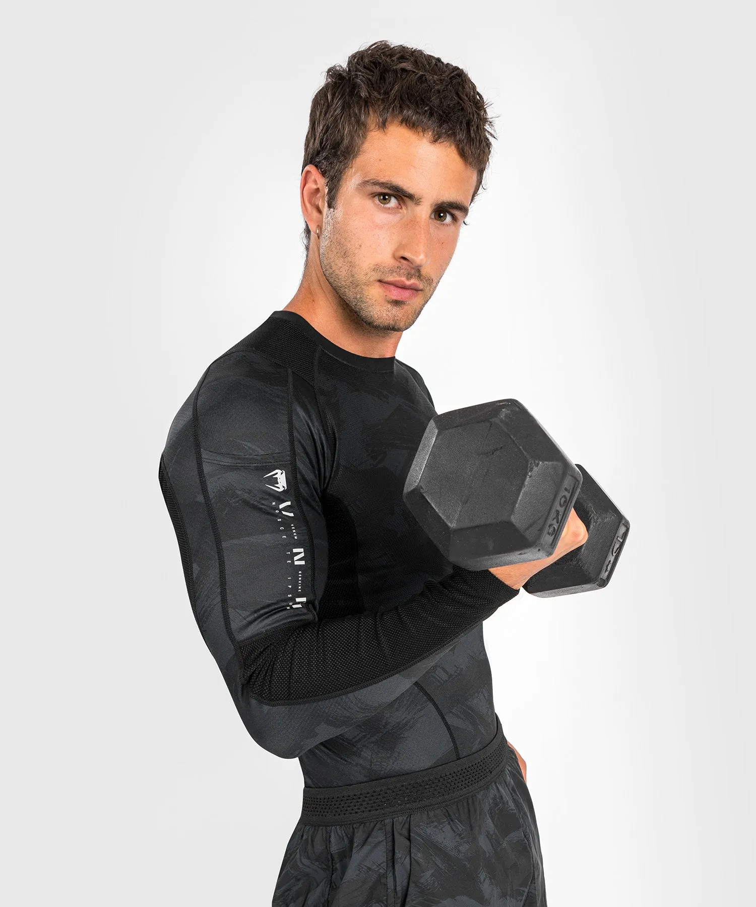 T-Shirt de Compression Venum Electron 3.0 - Manches Longues - Noir