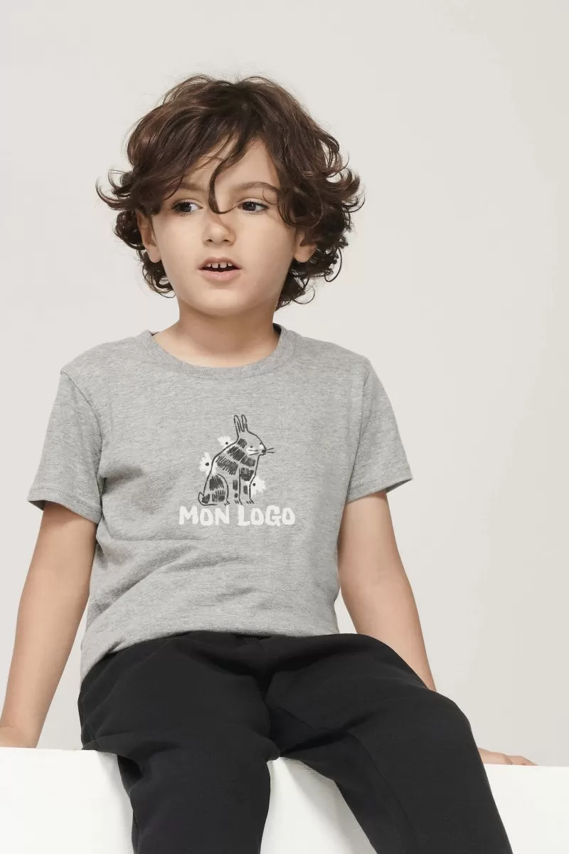 T-shirt enfant en coton bio à personnaliser