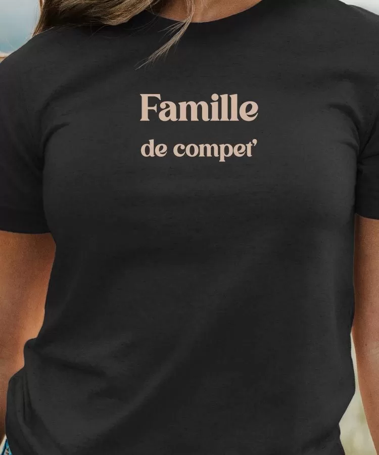 T-Shirt Famille de compet' Pour femme