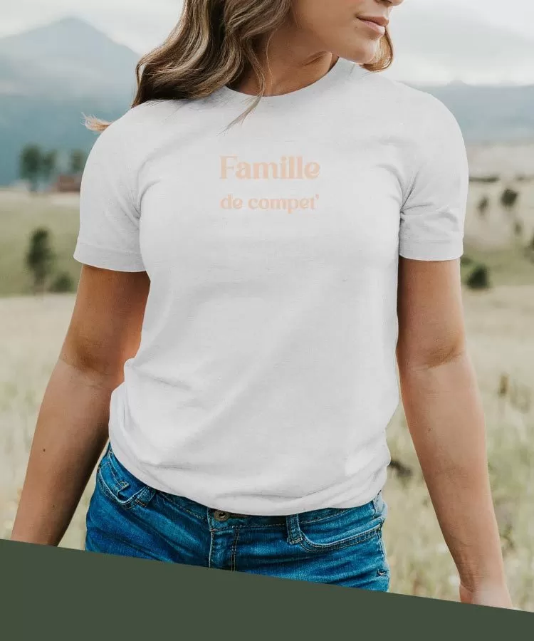 T-Shirt Famille de compet' Pour femme