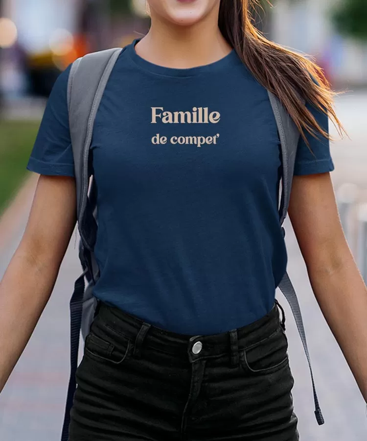 T-Shirt Famille de compet' Pour femme