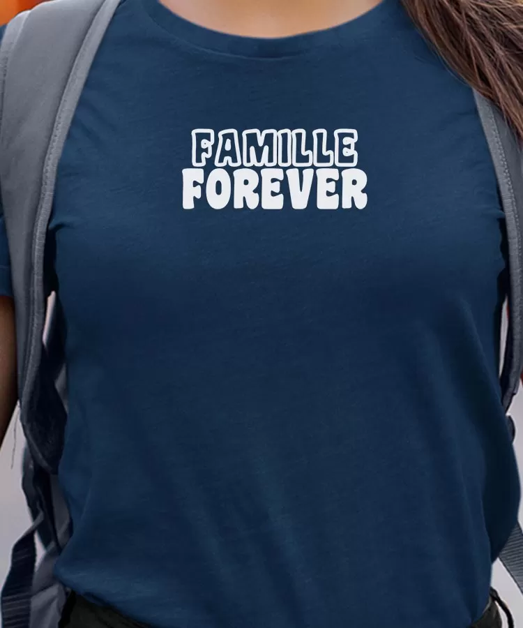 T-Shirt Famille forever face Pour femme