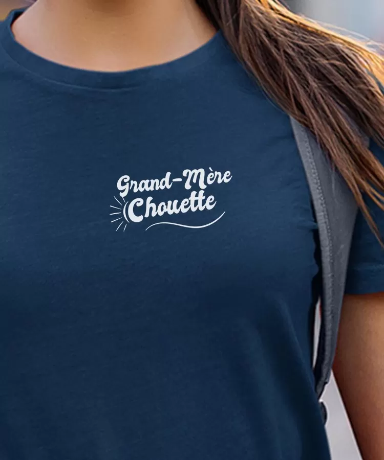 T-Shirt Grand-Mère Chouette face Pour femme