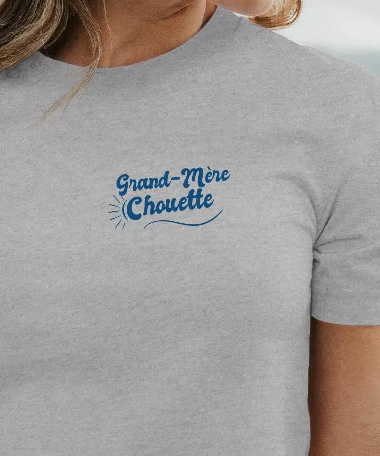 T-Shirt Grand-Mère Chouette face Pour femme