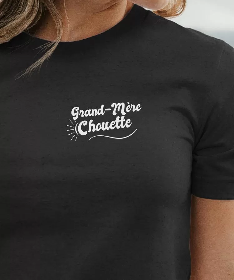 T-Shirt Grand-Mère Chouette face Pour femme