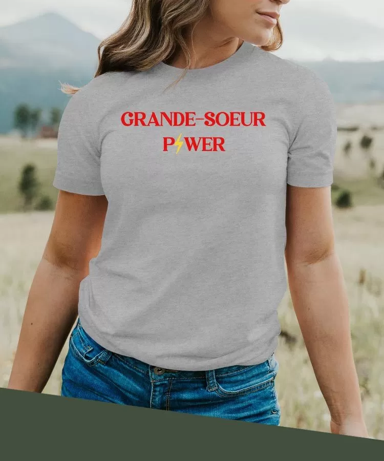 T-Shirt Grande-Soeur Power Pour femme