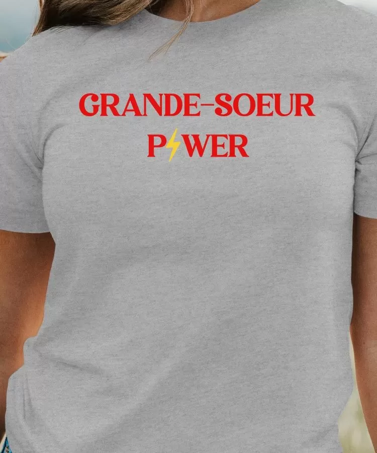 T-Shirt Grande-Soeur Power Pour femme