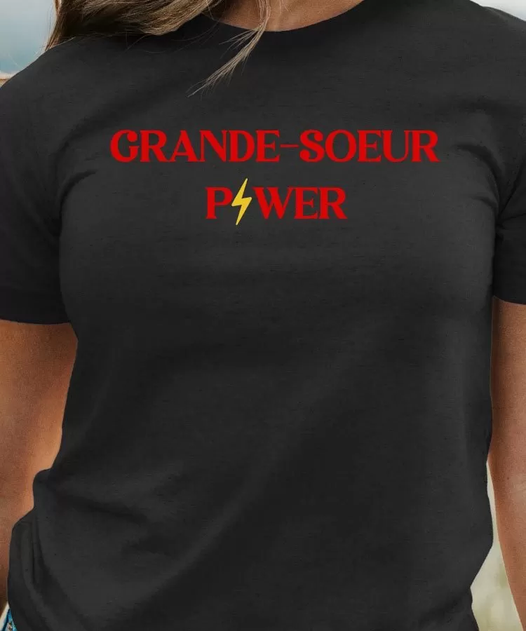 T-Shirt Grande-Soeur Power Pour femme