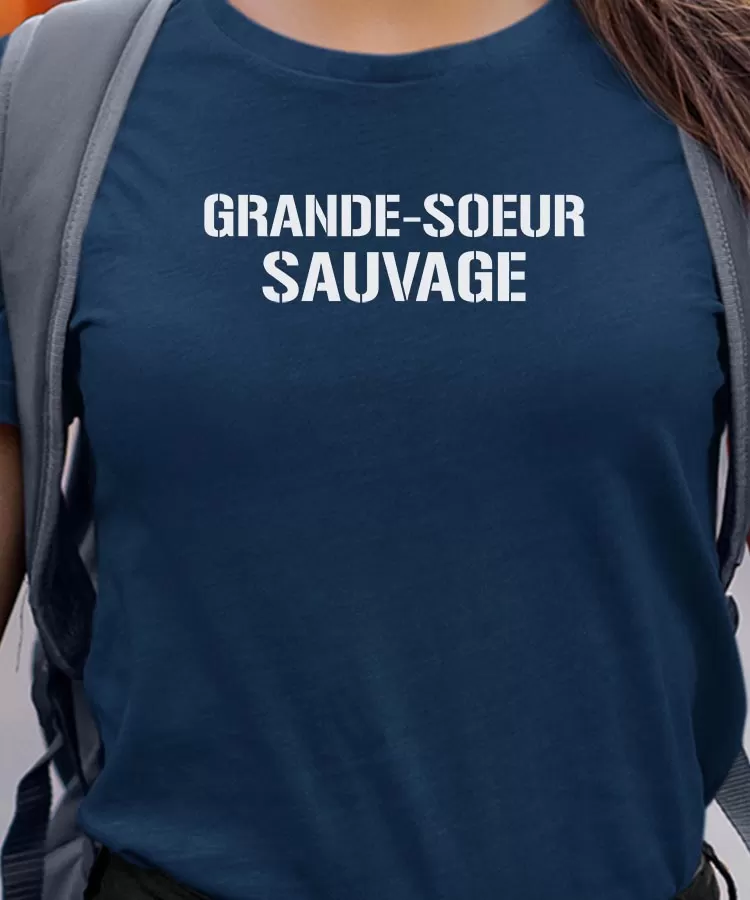 T-Shirt Grande-Soeur sauvage Pour femme