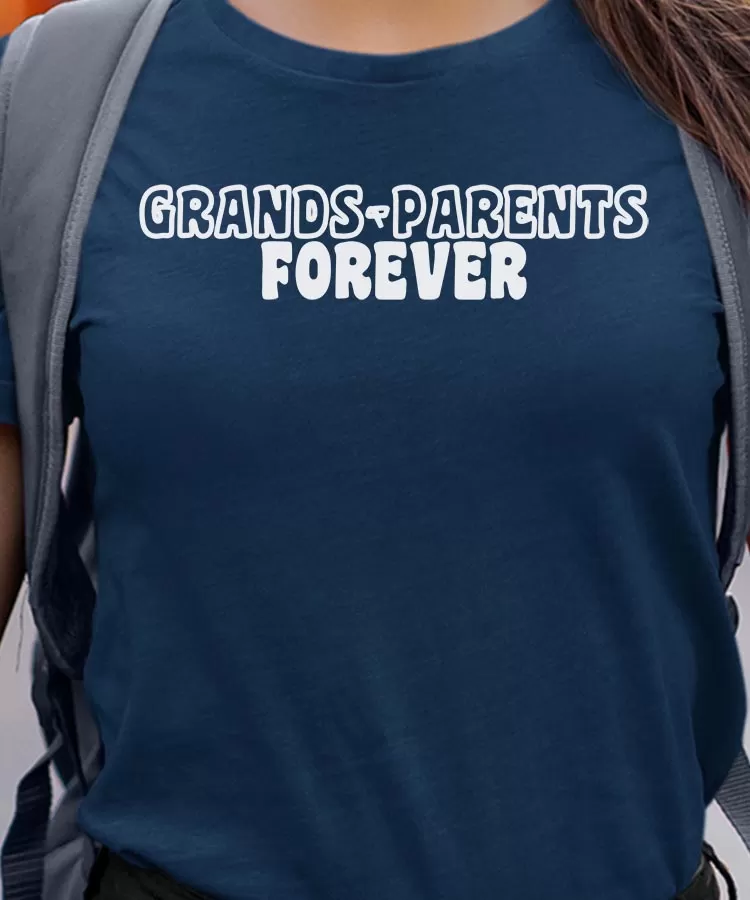 T-Shirt Grands-Parents forever face Pour femme