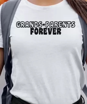 T-Shirt Grands-Parents forever face Pour femme