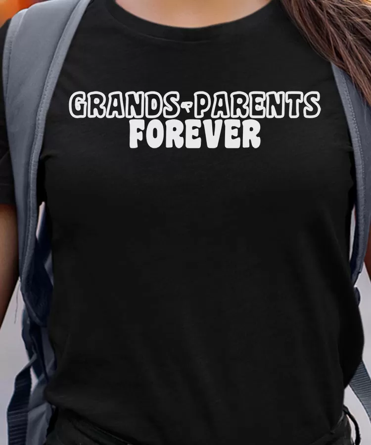 T-Shirt Grands-Parents forever face Pour femme