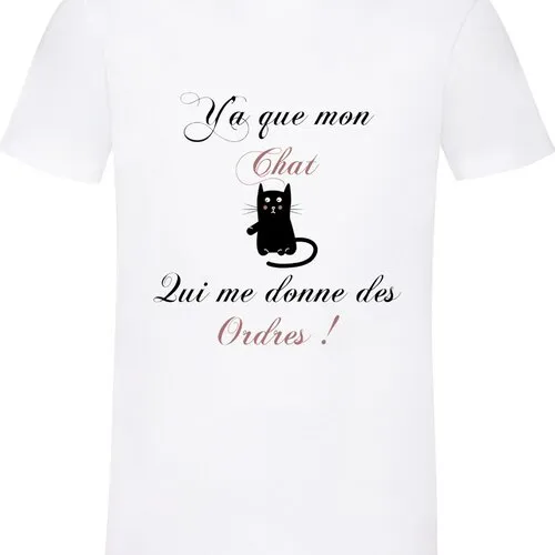 T-shirt homme humoristique chat ! idée cadeau pour les fans de chat !