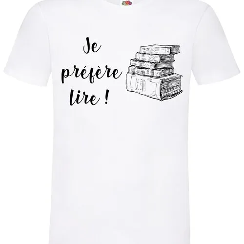 T-shirt homme humoristique lire ! idée cadeau pour les fans de livre !