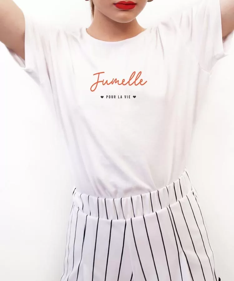 T-Shirt Jumelle pour la vie Pour femme