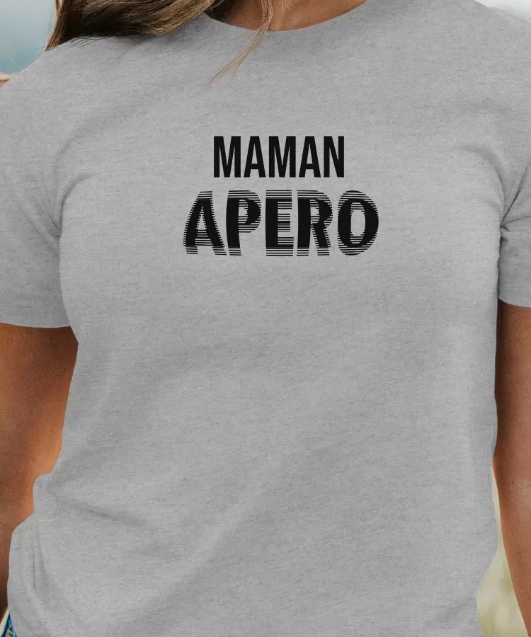 T-Shirt Maman apéro face Pour femme