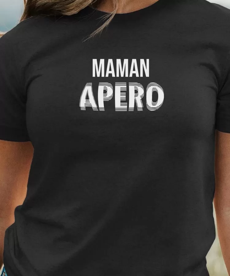 T-Shirt Maman apéro face Pour femme