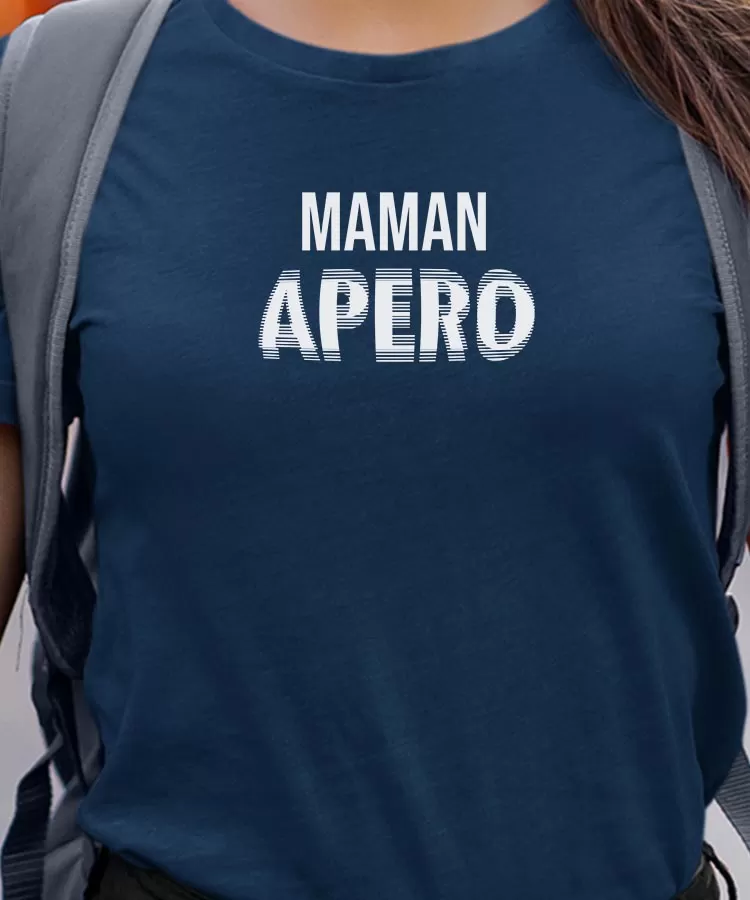 T-Shirt Maman apéro face Pour femme