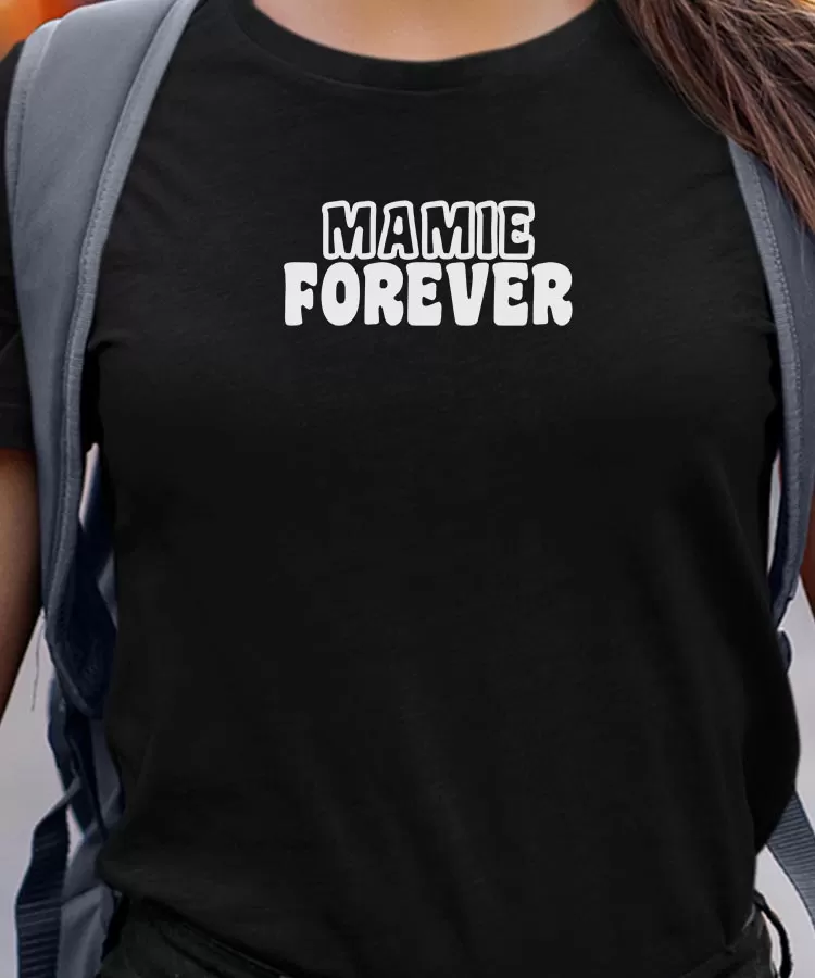 T-Shirt Mamie forever face Pour femme