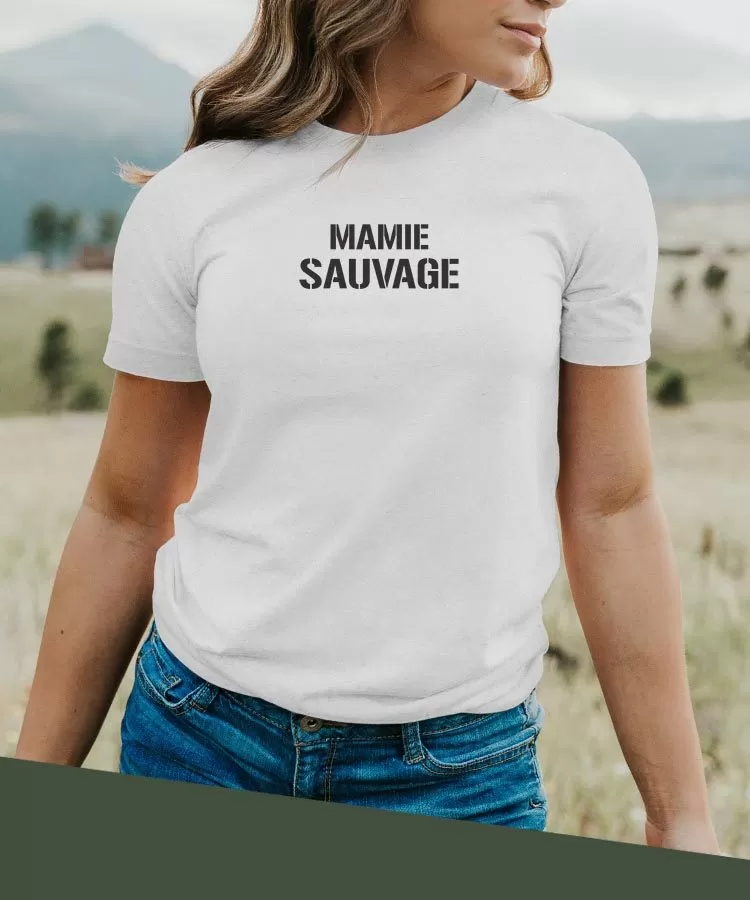 T-Shirt Mamie sauvage Pour femme