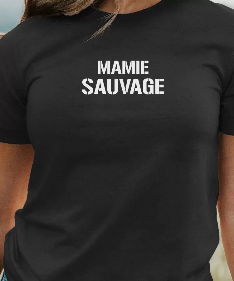 T-Shirt Mamie sauvage Pour femme