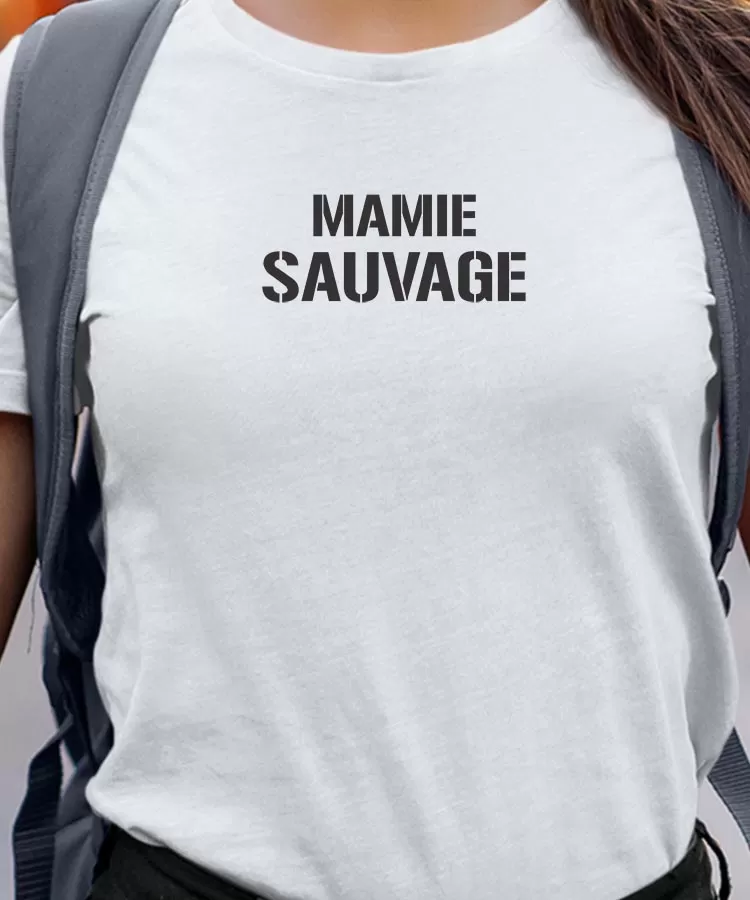 T-Shirt Mamie sauvage Pour femme