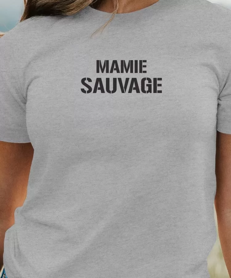 T-Shirt Mamie sauvage Pour femme