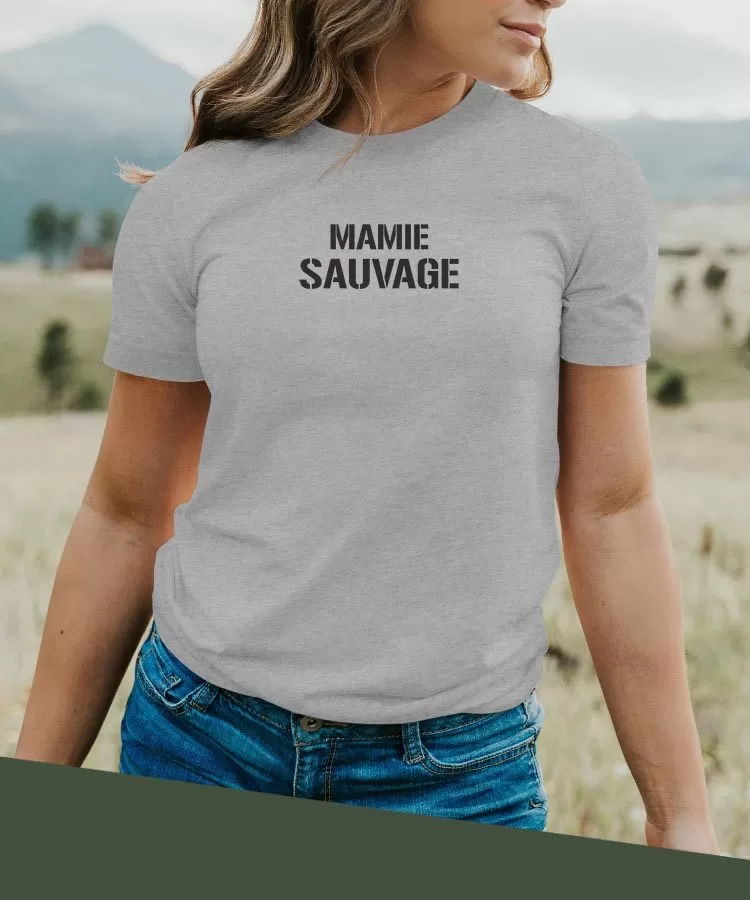 T-Shirt Mamie sauvage Pour femme