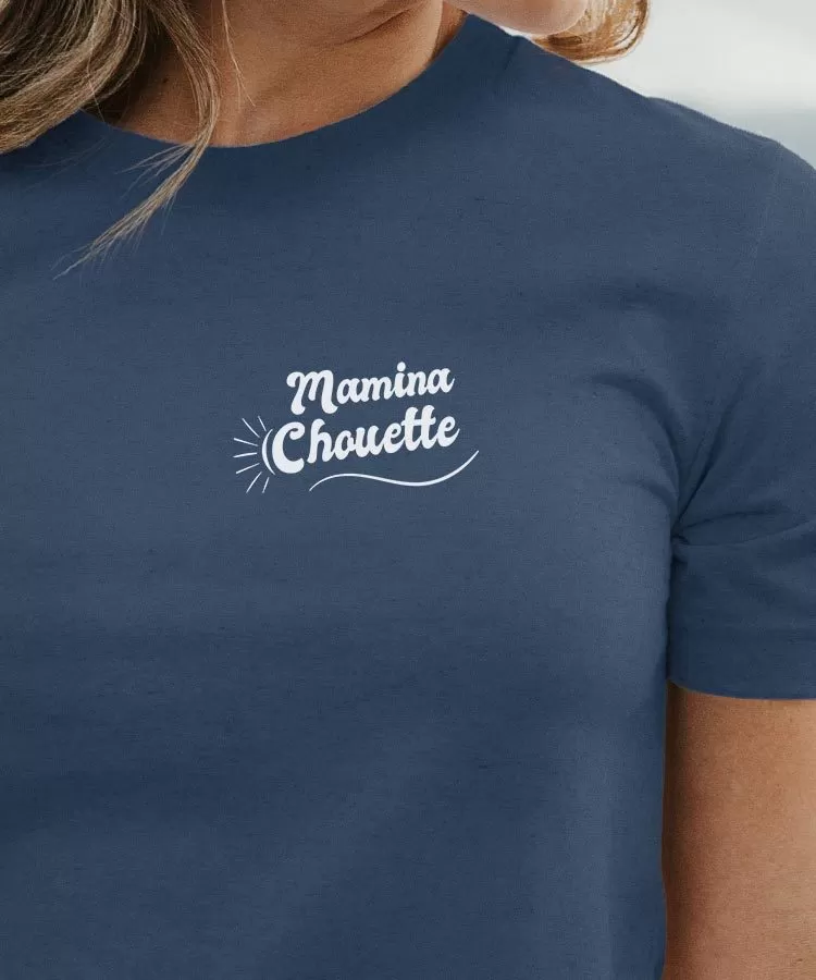 T-Shirt Mamina Chouette face Pour femme