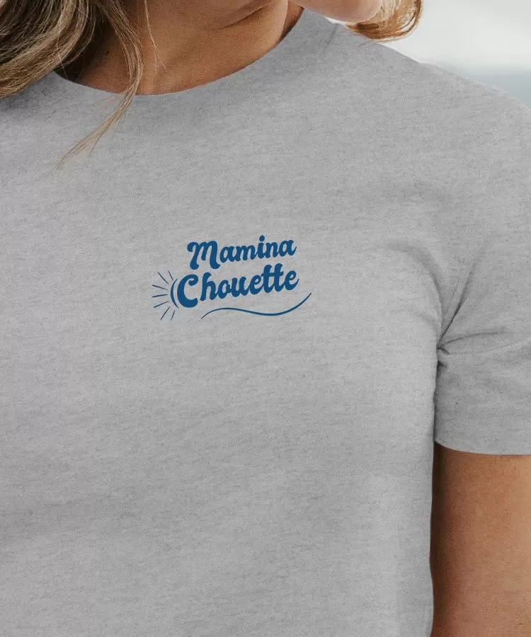 T-Shirt Mamina Chouette face Pour femme