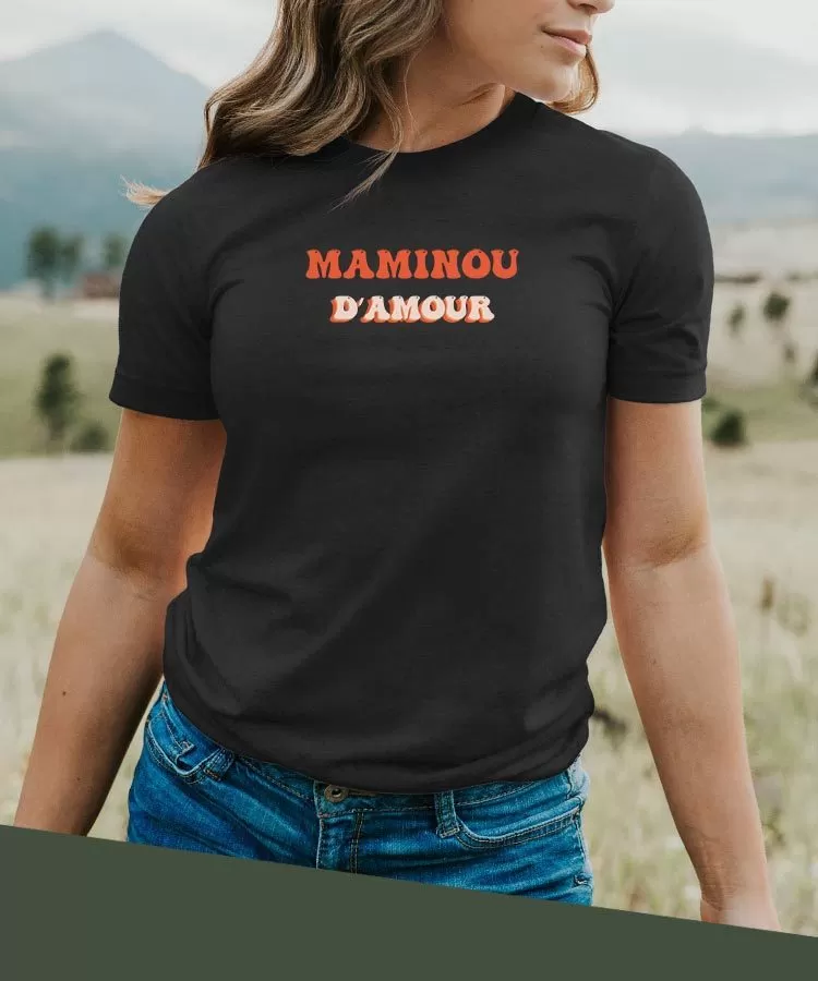 T-Shirt Maminou d'amour Pour femme