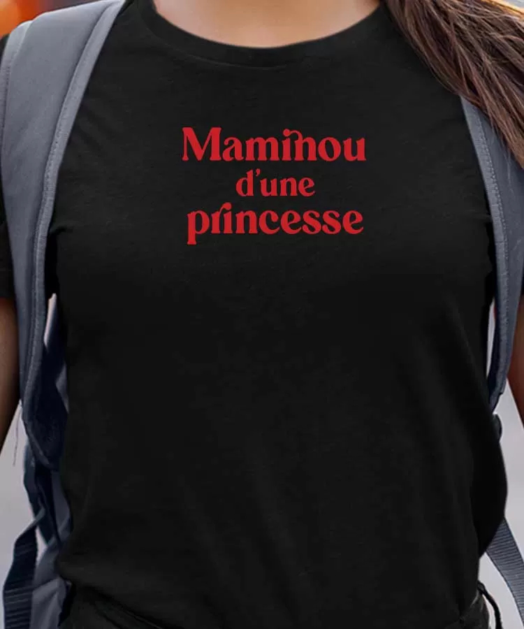 T-Shirt Maminou d'une princesse Pour femme