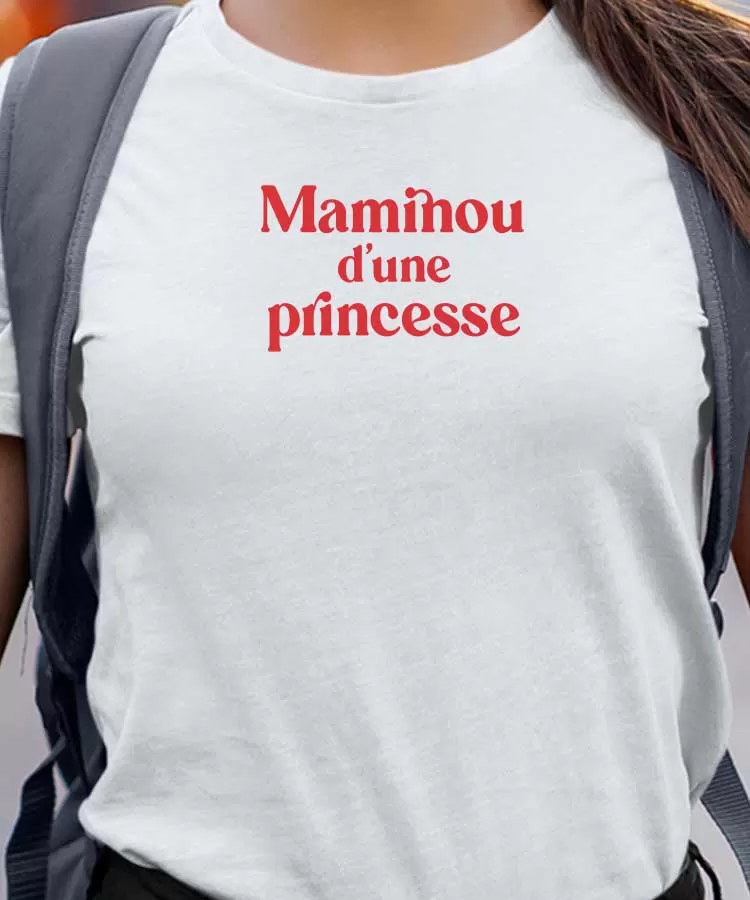 T-Shirt Maminou d'une princesse Pour femme