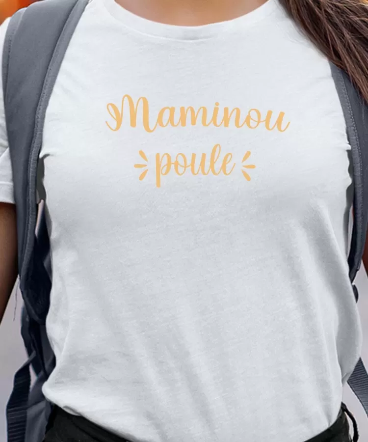 T-Shirt Maminou poule Pour femme