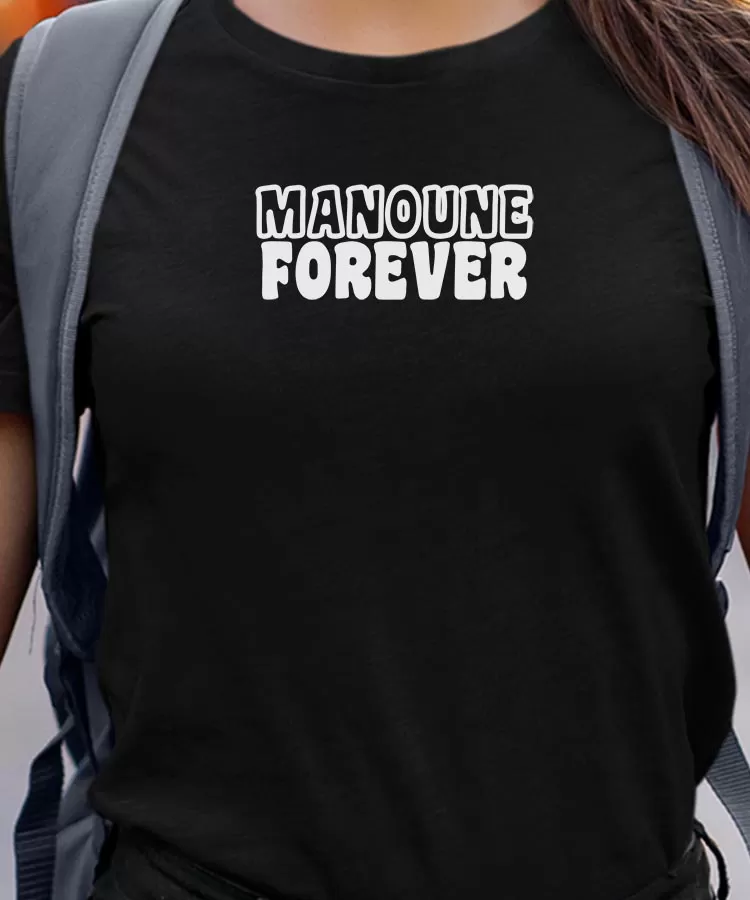 T-Shirt Manoune forever face Pour femme