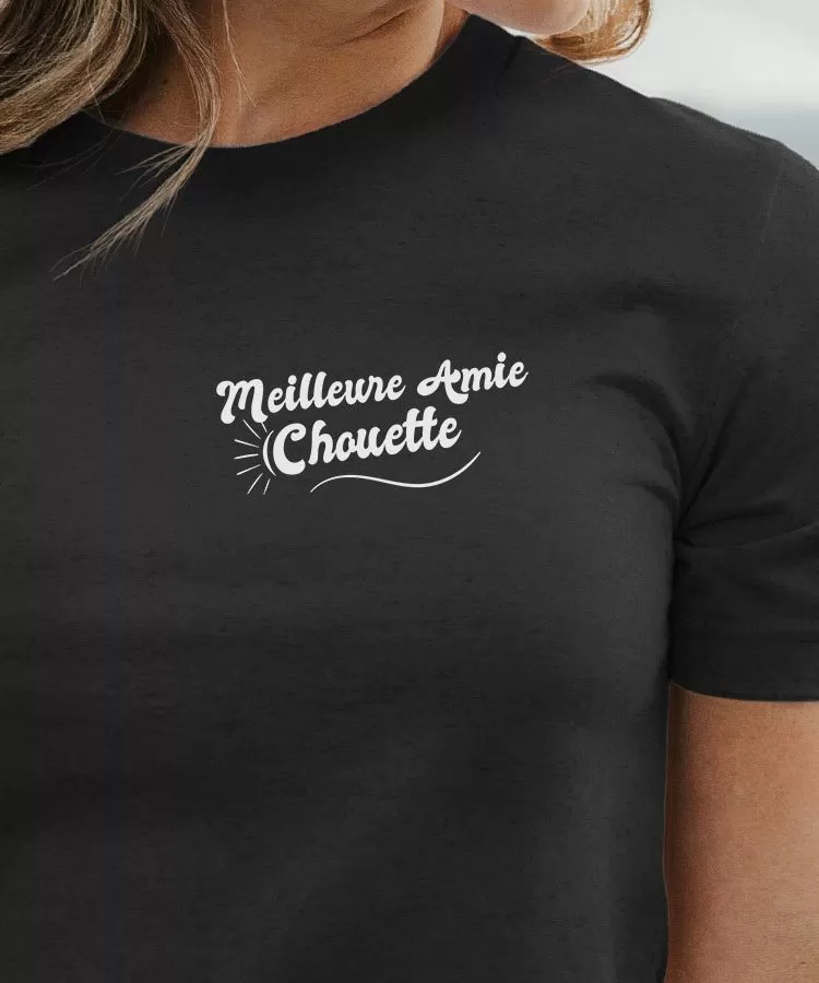 T-Shirt Meilleure Amie Chouette face Pour femme